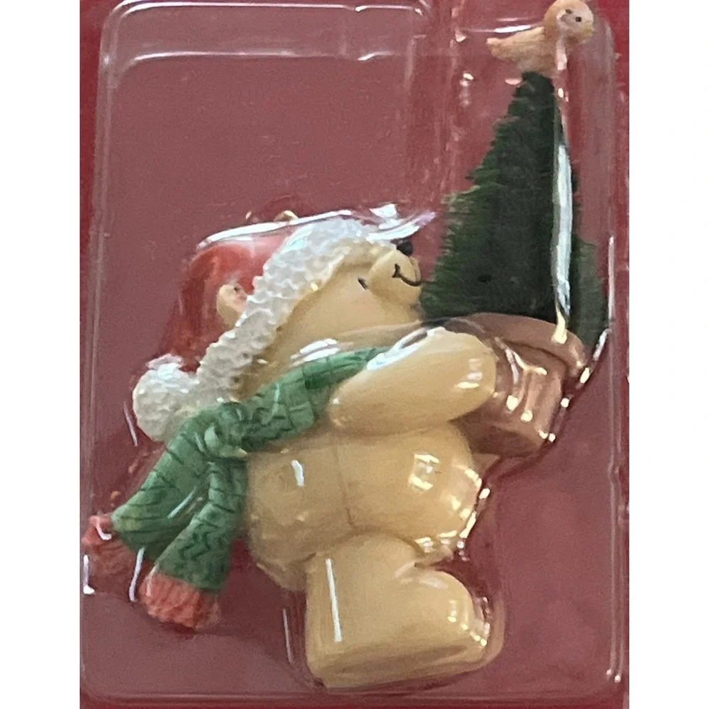 Hallmark 2000 Trimmer Decoration Ornament Santa Teddy Bear With Gifts -‎ NEW